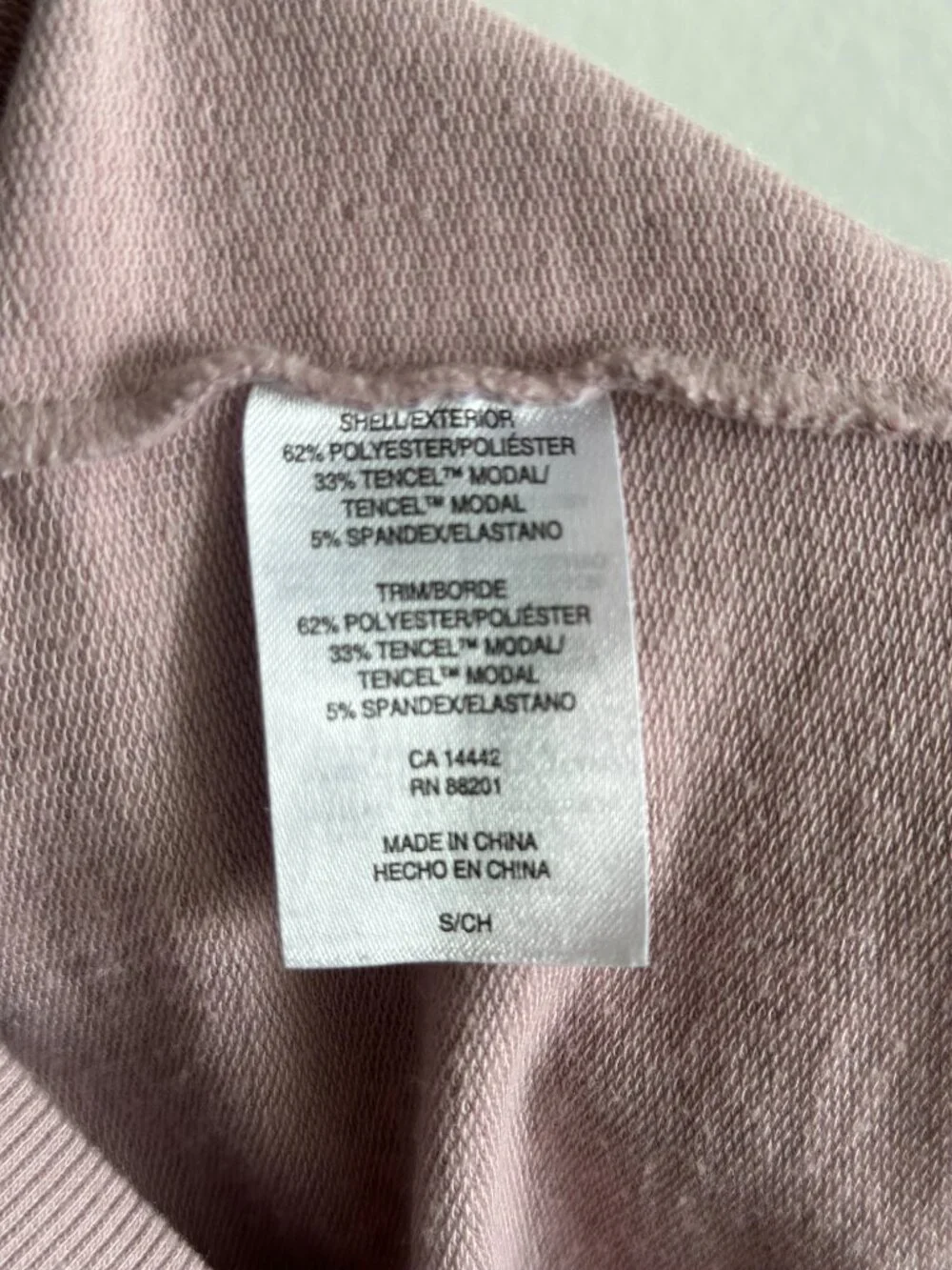 Mondetta Pink Leopard Print Sweatshirt Small Athleisure Crewneck Soft Cozy Top - Picture 8 of 8